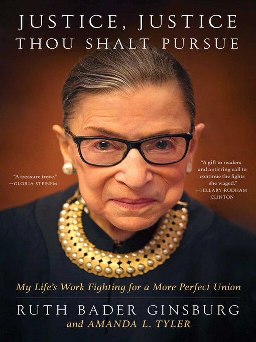 Title details for Justice, Justice Thou Shalt Pursue by Ruth Bader Ginsburg - Wait list